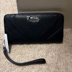 GUESS Black Wristlet Wallet